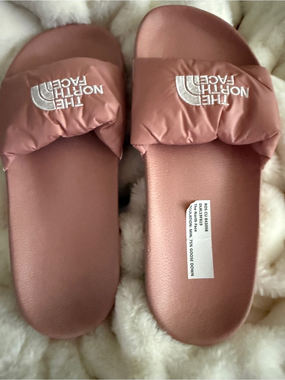 The North Face Goose Down Puffer Strap Slide